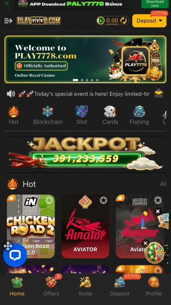 play7778 game homepage