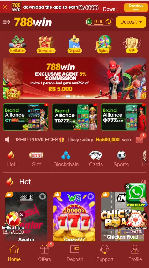 788Win Game App Home Page